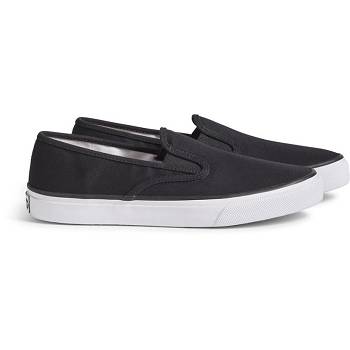 Sperry Unisex Cloud Deck Cierne - Damske Slip On